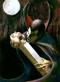 How Would You Eat PEZ: Dracula Eating PEZ Art Print by 42brushes