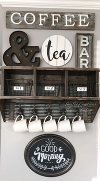 Bar ideas #Coffee station ideas you need to see (coffe bar ideas) #Coffeebar #Coffeestation