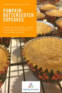 These pumpkin cupcakes with cream cheese frosting are a big hit in the neighborhood! Fragrant with pumpkin spice, dense and very moist, with just a dollop of frosting on top, they earned quite a few oohs and aahs! Try a batch for your Halloween party! #bakingnaturally #pumpkincupcakes #baking #cakes #comfortfood #homemade