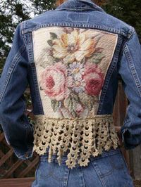 Love this added fabric and lace
