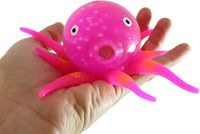 Amazon.com: Curious Minds Busy Bags Gel Octopus Stress Ball - Squishy Toy - Sensory Fidget (Pink) : Toys & Games