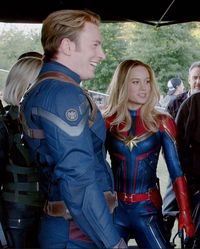 Brie Larson and chris evan #marvel #Avengers