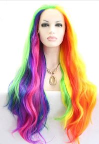Color Wig- Rainbow Long Length