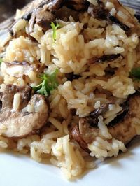 Mushroom Parmesan Rice.
