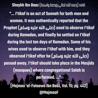 Itikaf can be performed by both men and women in Masjids Ramadan benefit #Allah #Quran #hadeeth #sunnah #quranverse #quranquotes #muslim #islam #islamicquotes #dua #islamicreminders #muslimpins #SubhanAllah #Alhamdulilaah #Bismillah #Islamicpins #islamicinfo #tawheed #aqeedah #tawakkul #taqwa #salafy #salafi #salafiyyah #manhaj