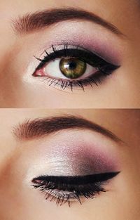 Purple, Champagne and Winged Black Liner