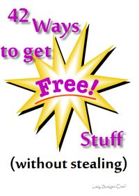 42 ways to get free stuff without stealing. Money saving tips and free habits that save money #frugal #savingmoney