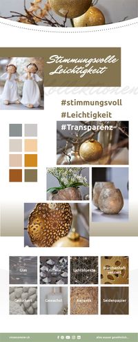 Die Eisprinzessin im Eispalast. Klare Strukturen werden durch märchenhaft verzierte Metall-Accessoires aufgelockert.