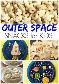 Outer space snack ideas for kids channeling my inner space nerd and perfect since we live in Huntsville!