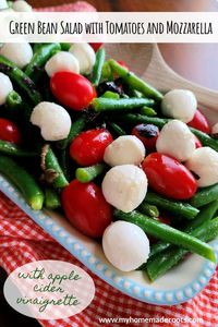 This Green Bean Salad with Tomatoes and Mozzarella is so flavorful yet also simple with minimal ingredients.