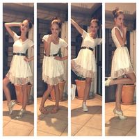 South African model Nicole Hancock in our lace Waewest skate dress