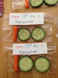 100th day of school healthy snack