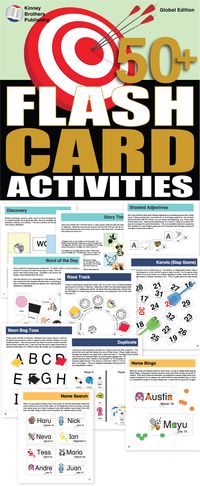 50+ Flash Card Activities is a collection of flash card activities and games you can start using in class today! Matching, ordering, and discovery are the modals of play that will engage students, improve retention, and bring more enjoyment to repetitive practice. Whether you’re a new teacher or a veteran in the classroom, you’ll appreciate having this treasury of activities close at hand!