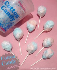 Lindsay Ann Bakes: Mini Cotton Candy Lollipops