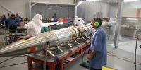 Hi-C payload team members conduct the payload final sequence test at the White Sands Missile Range.