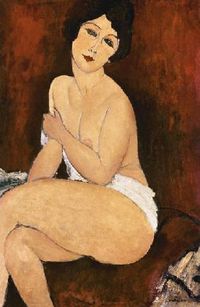 Amadeo Modigliani - Sitzender weiblicher Akt