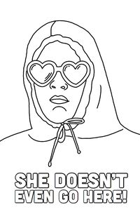#meangirls #gretchenweiners #cadyheron #reginageorge #october3rd #colorpages #popculture #damianwayne #lgbtq #lgbtqia #heart