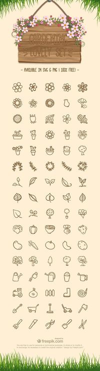 RYAN: You could go very simple with the action set of icons and just use the tool that applies. Seed packet, pot, watering can, trowel...and something for the last step.