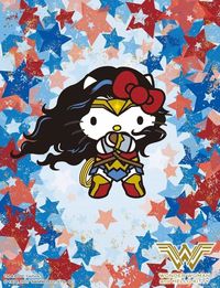 Image discovered by Naty. Find images and videos about wallpaper, hello kitty and dc comics on We Heart It - the app to get lost in what you love.