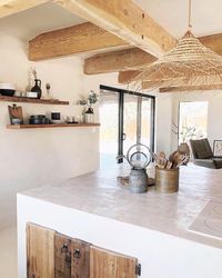 VILLA KURO on Instagram: “Little corner of the kitchen shot by @bohobeachbungalow 🙌 . . . . . #rustickitchen #earthydecor #naturalmaterials #wabisabi #tadelakt…”