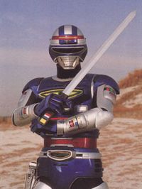 Ryan's laser saber with his second suit
