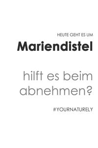 Mariendistel gehört zu der Familie der Korbblütler. Ursprünglich kommt die Pflanze vor allem in Südeuropa, Nordafrika und Westasien vor. Heute ist Mariendistel auch als Wildpflanze in Deutschland und vielen anderen Ländern verbreitet 🇩🇪. Wenn du im Internet nach den Wirkungen und Nutzung suchst, kommst du schnell auf das Thema Abnehmen. Ich teile meine Gedanken mit dir dazu in meinem neuen Blog Beitrag auf naturely.de. Also schau vorbei! 😊