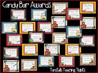 FREE candy awards! Over 30 different awards with candy sayings in both color and black and white. Use these awards to praise students, staff, family, church, neighbors, anyone! This blog post shows how to make the last day of school a red carpet event with these candy bar awards for end of the year awards! To learn more about "Our Last Day in Pictures", visit www.tunstallsteachingtidbits.com