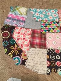 I am just in love with the the "scrap maps" I have been seeing recently!! I decided to try making one myself for my craft room. I have so many pieces of scrap f