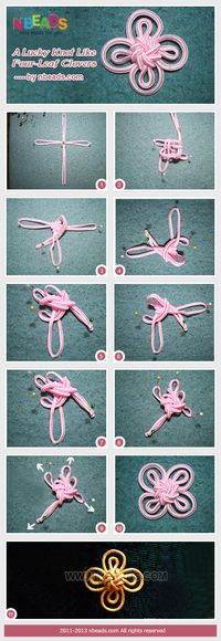a lucky knot like four-leaf clovers