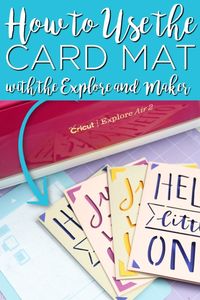 Learn how to use the Cricut card mat on the Cricut Explore and Maker with a quick and easy hack! You will be making easy cards in minutes! #cricut #cricutcreated #cricutlove #cricutjoy #cricutexplore #cricutmaker #cricutcards #cards #greetingcards