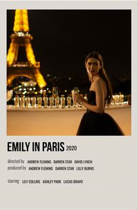 minimal polaroid tv show poster for emily in paris