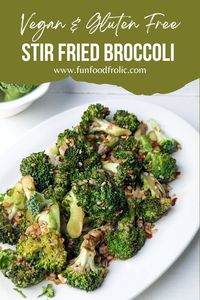 This is a garlic-flavoured quick and easy stir-fried broccoli recipe.