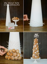 Day After Wedding Brunch | DIY Donut Hole “Croquembouche”