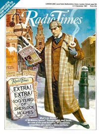 Sherlock Holmes on cover of Radio Times 5-11 December 1987