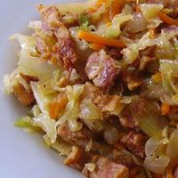 Fried Cabbage w/ Bacon, Onion, and Garlic