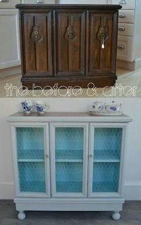 Lovely example of 'opening up' a piece of furniture whilst retaining basic structure. Looks great