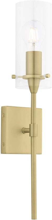 Effimero Wall Sconce | Satin Brass Vanity Light Fixture LL-WL31-SB - - Amazon.com