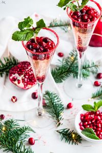 Cranberry Pomegranate Prosecco Sparklers - Aberdeen's Kitchen