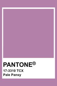 PANTONE 17-3310 TCX Pale Pansy