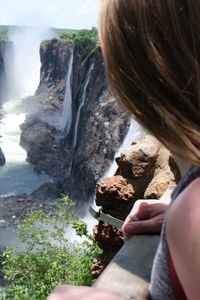 Visiting Victoria Falls in Livingstone, Zambia #zambia #visitzambia #victoriafalls #zimbabwe #travelafrica #waterfalls #travelblogger #morganthroughalens