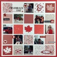 Organized & Creative Mom: Red & White Challenge - Ideas for Using Your Scraps in Layouts