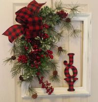 60 DIY Picture Frame Christmas Wreath Ideas that totally fits your Budget - Hike n Dip