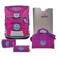 DerDieDas ErgoFlex Vario Schulrucksack Set 5-teilig Gypsy Princess