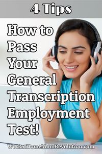 I worked for more than a decade as a general transcriptionist - even published a book on the subject. Here's how to pass your transcription employment test. #transcription #workathome #workfromhome #generaltranscription #careers #legitimeworkfromhome #workathomeideas #makemoney #makemoneyonline #makemoneyfromhome via @wahmrevolution