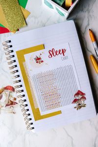 Are you looking for the perfect way to track how many hours you're sleeping every night? I've got you covered with my sleep tracker included in the September Bullet Journal! This spread includes so much more to help you plan your life and stay on top of your well-being! Want to learn more? Head over to Your Healthy Beginning to check out the full bullet journal!