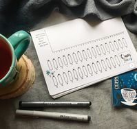 Increase your water intake with a tracker in your bullet journal!