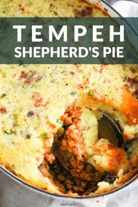 Make this Tempeh Shepherd's Pie on St. Patrick's Day or anytime you're in the mood for vegetarian comfort food. #GratefulGrazer #StPatricksDay #ShepherdsPie #Tempeh #IrishRecipes