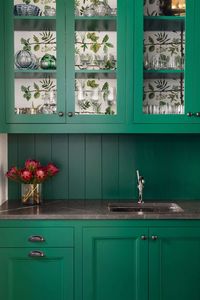 wallpaper inside cabinets - Google Search