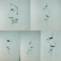 Primeros trabajos en la clase de Dibujo Academico del prof. Matías Alessandro. Dibujos:Gaby Chavarini