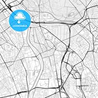 Nice bright vector map of Maisons-Alfort, Val-de-Marne, France with fine structures for download. This printable map of Maisons-Alfort with major and minor roads has been carefully designed for all pe... ... #printable #map #download #digital #extended #corporate #design #streets #roads #city # #license #hebstreit